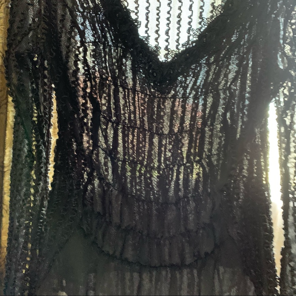 Gothic Ruffle Lace Layered top small - Picture 12 of 12